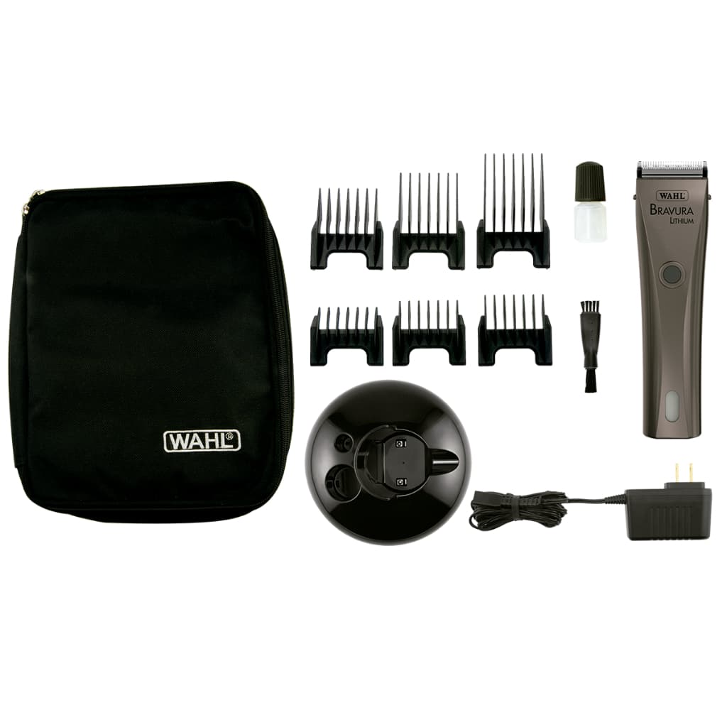 Wahl Maquina de tosa Bravura Gunmetal Profissional Sem Fio Bivolt Motor DC 5.500 RPM Silencioso