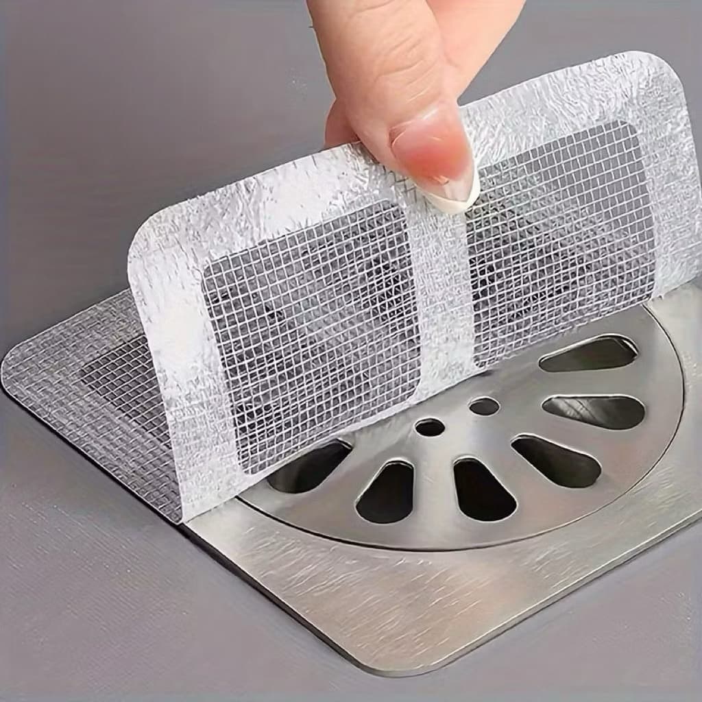 Adesivos Protetores de Ralo Tela Descartavel Anti Entupimento e Anti Insetos Para Casa Pratico