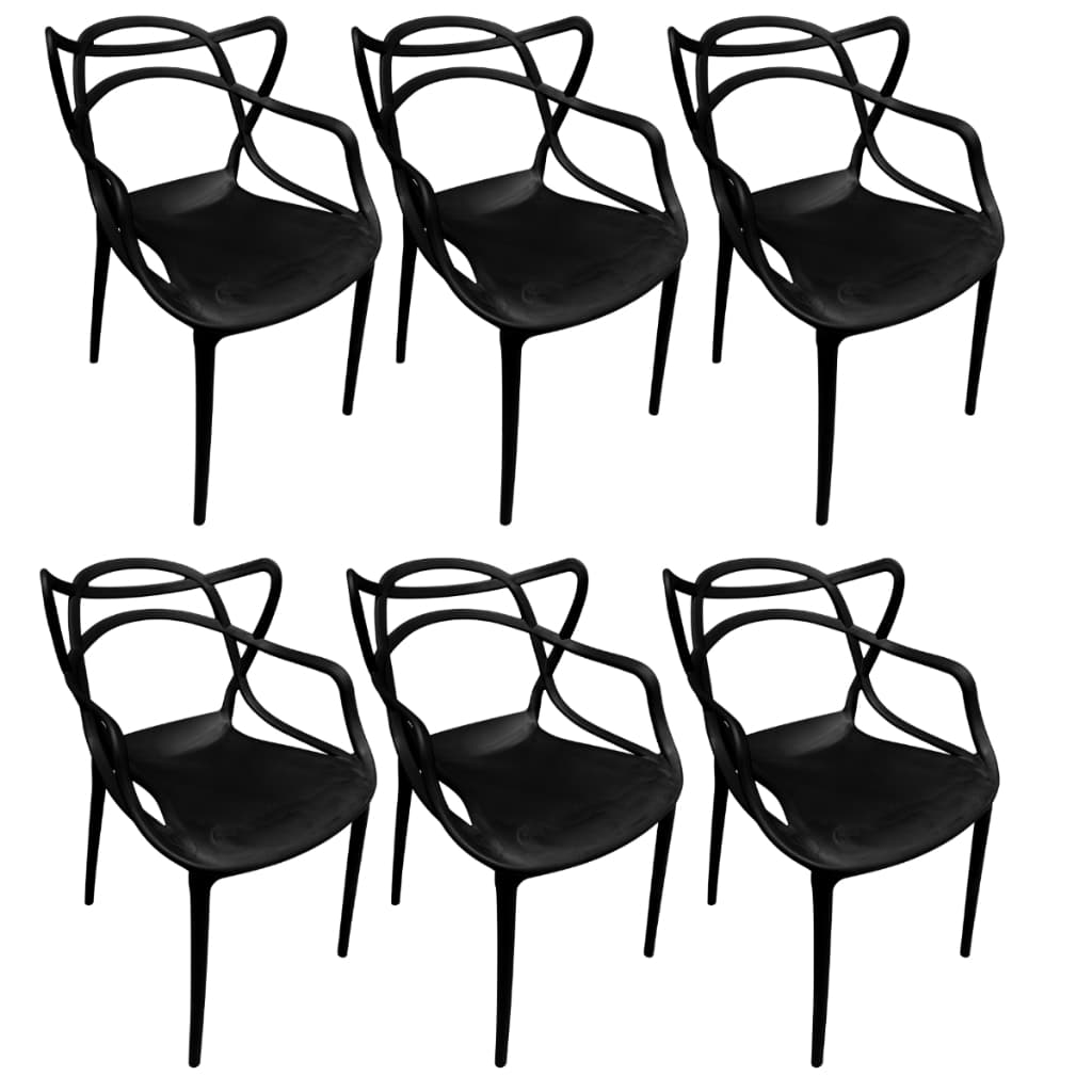 Kit 6 Cadeiras Allegra Jantar Restaurante Bar Igreja Area Gourmet Super Reforçada Premium