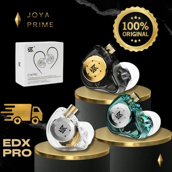 Fone De Ouvido Profissional EDX Pro Intra-auricular Driver Dinâmico Magnético 10mm Original Gamer