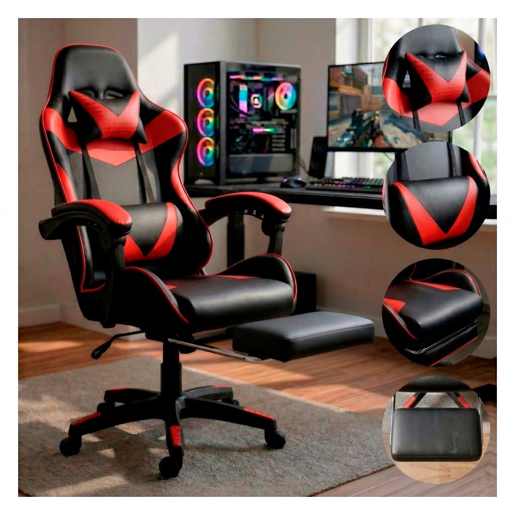 Cadeira Gamer Profissional Reclinável Ergonômica Para Escritório e Jogos