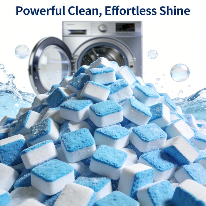 Kit 16/32 Pastilhas Limpa Máquina De Lavar Efervescente Tira Odor Limpeza Profunda