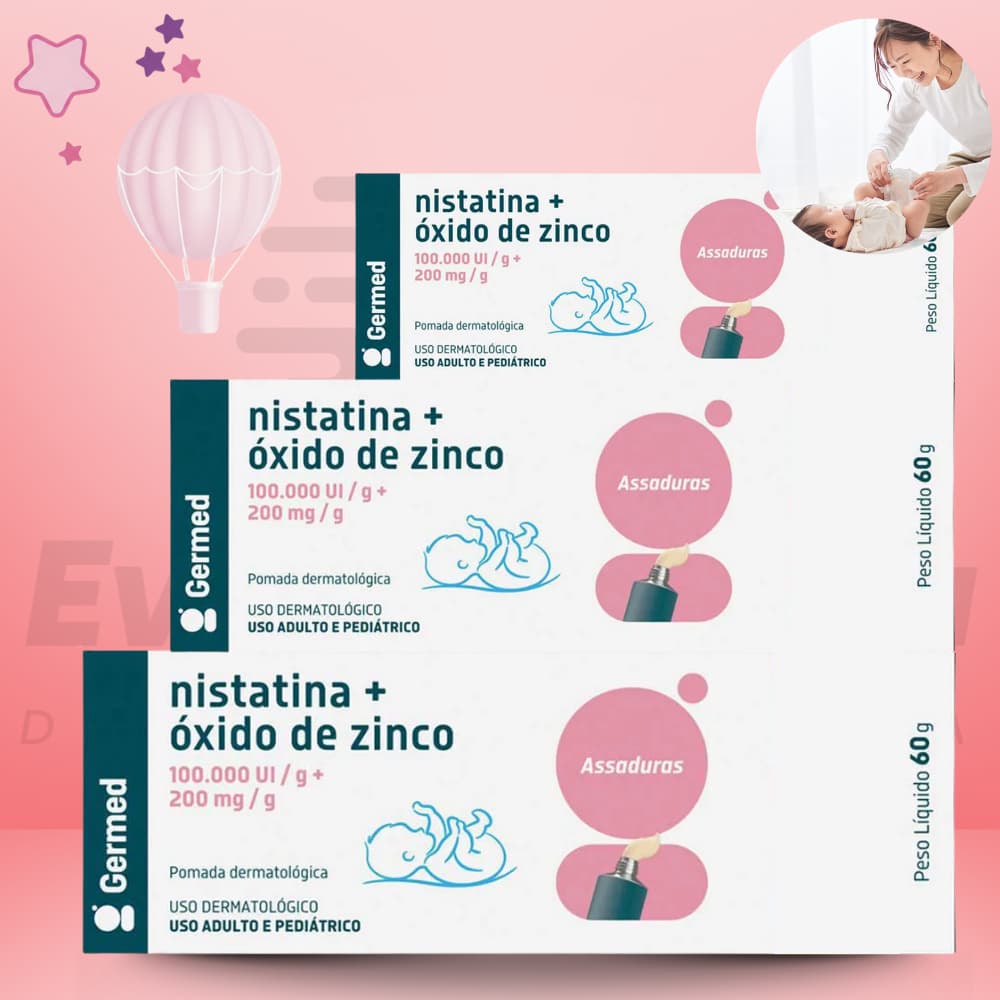 Pomada para assadura com óxido de zinco