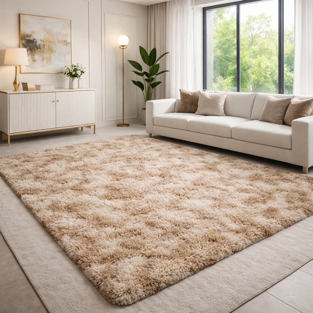 Tapete 2,00 X 1,50 Peludo Felpudo 4 Cm Para Casa Sala ou Quarto Antiderrapante Não Solta Pelo