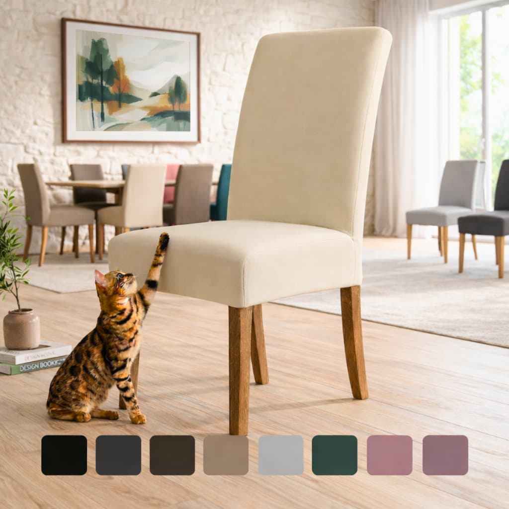 Capa De Cadeira Kit 4 e 6 Lugares Spandex Elástica Ajustável Lavável