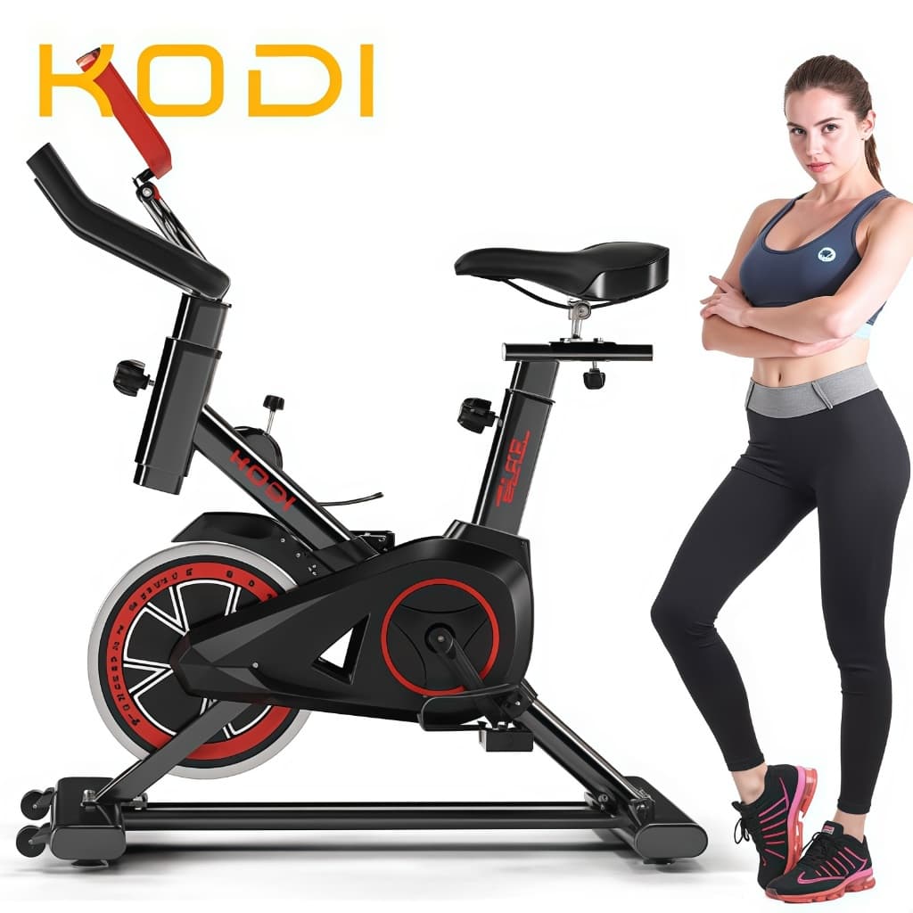 Bicicleta Spinning Ergométrica Academia Fitness Casa Treino Silenciosa Ajustável 120kg -V3