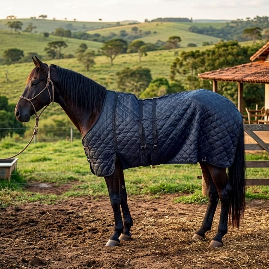 Promoção Capa Protetiva para cavalos contra chuva e neblina com tiras ajustáveis