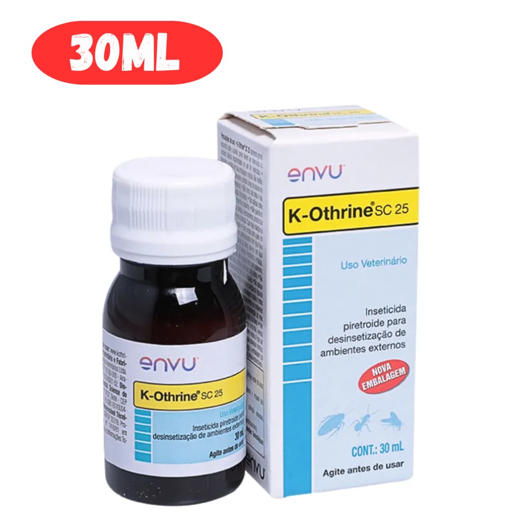 Inseticida Elimina Barata Formiga Mosca K-Othrine Sc 25 30ml