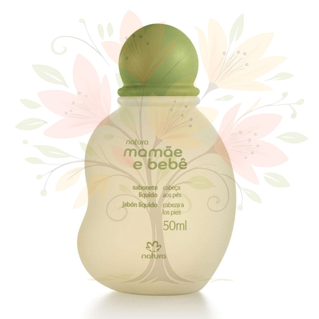 Natura Mamae Bebe Sabonete Liquido da Cabeca / Pes - MINIATURA 50ml