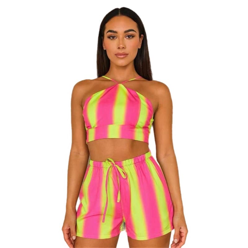 Conjunto Feminino Listrado  – Frescor e Estilo para o Verão!