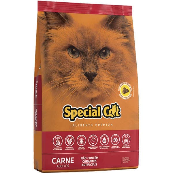 Ração Special Cat Premium Carne para Gatos Adultos 20kg