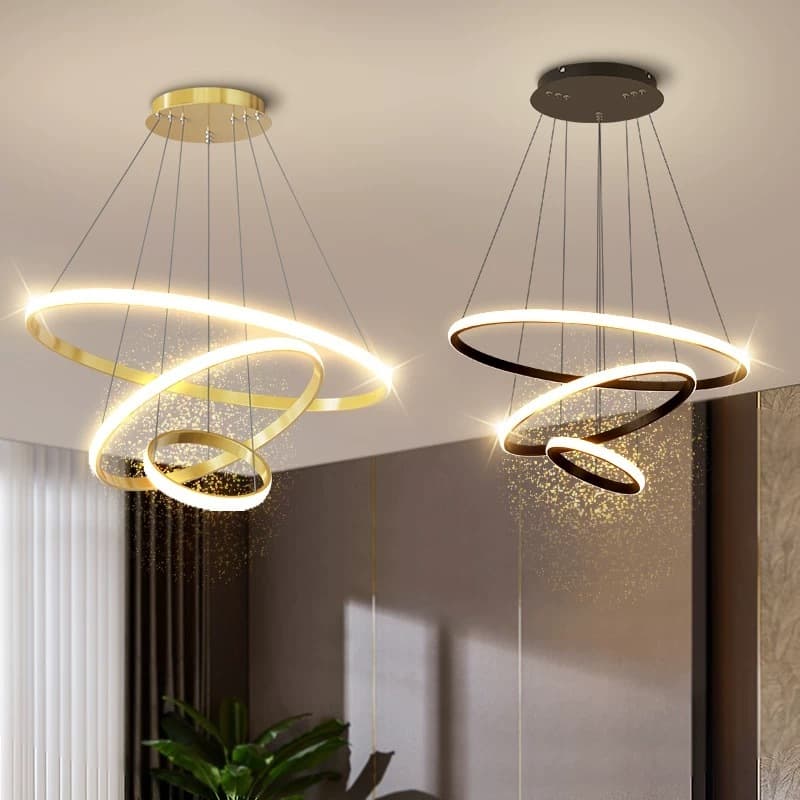 Lustre pra sala de jantar Lustre De Teto Nórdico De Luxo Lustre Para Sala De Jantar e Estar
