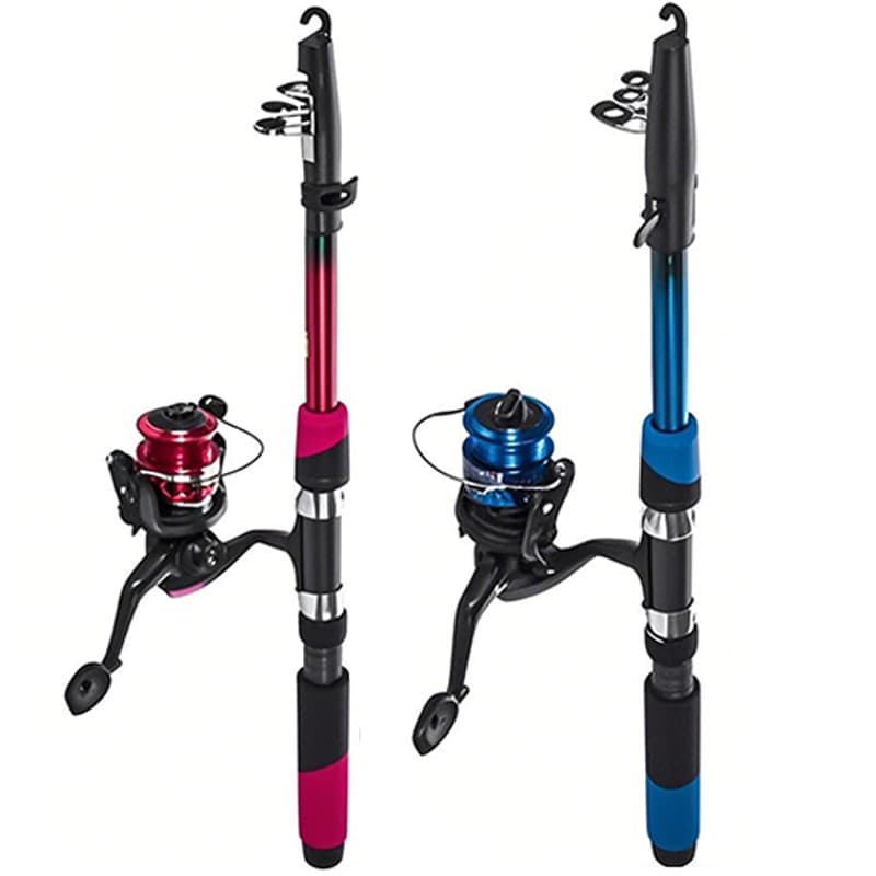 Varas De Pesca 60-120lbs Completo Com Carretel Esportes Ao Ar Livre Baixo Portátil Linha