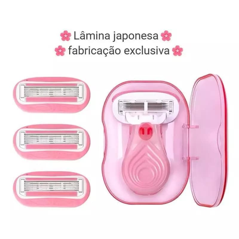 Mini Removedor De Pêlos Feminino Gillette Venus Sensitive – 3 Lâminas Revestidas De Diamante , Lubrastrip Para Deslizame