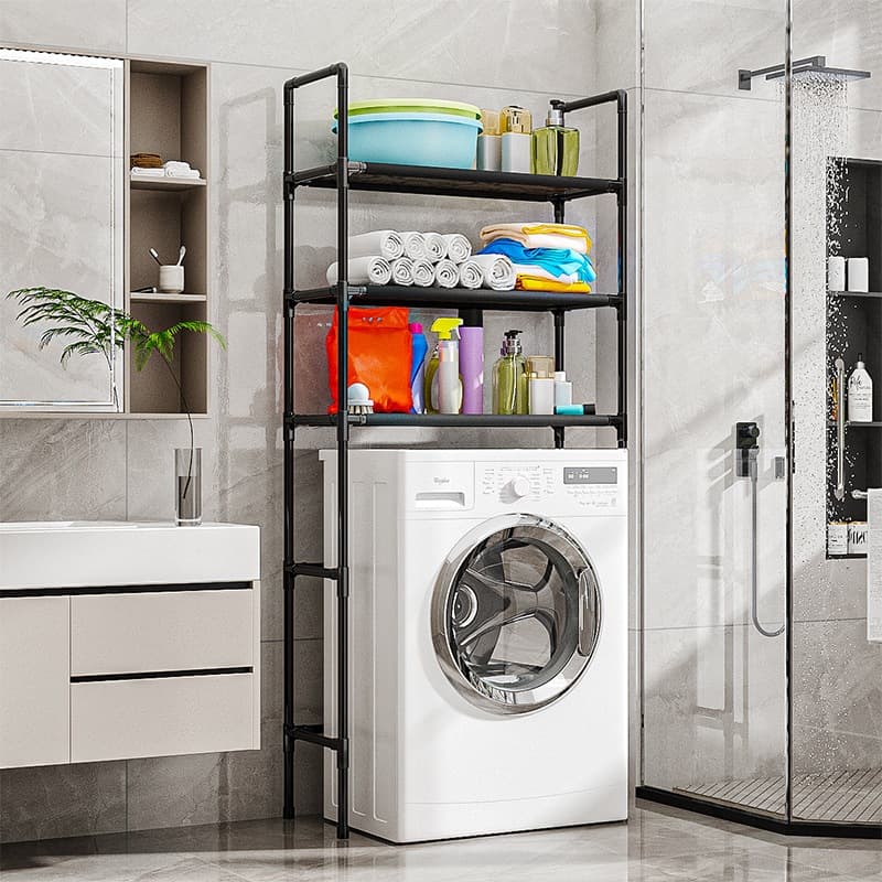 Prateleira Organizadora Com Prateleiras Lavanderia Para Máquina de Lavar