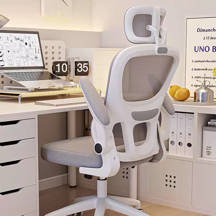 Cadeira De Escritório Ergonômica Executiva Suporte Lombar Tela Mesh 150kg