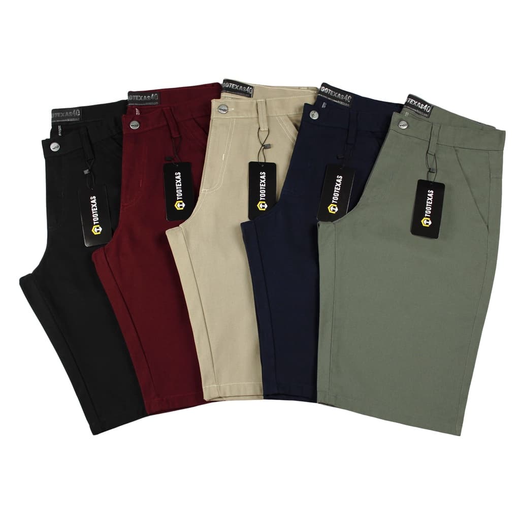 Bermuda Social Brim lisa Masculina Sarja