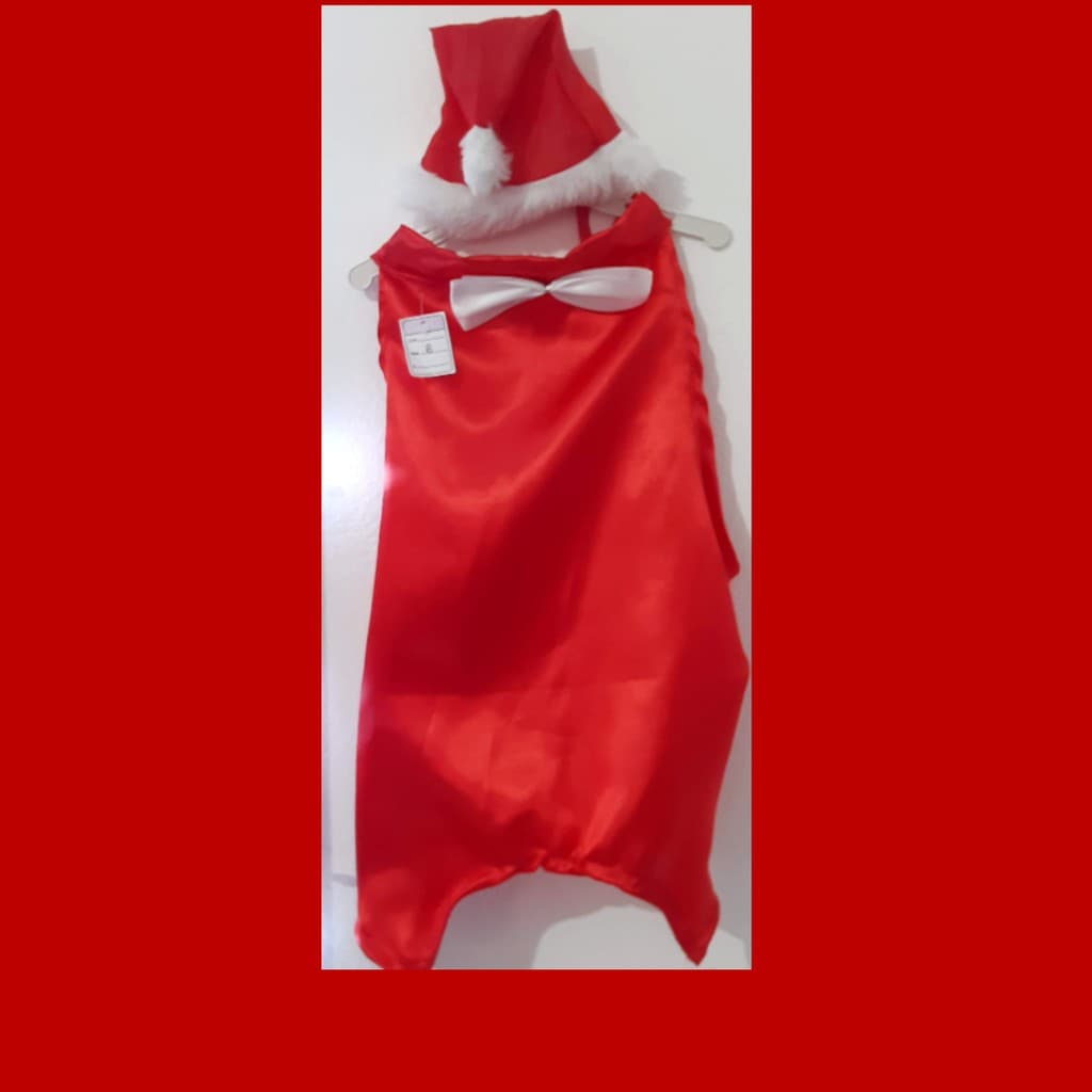 Smoking Natal Pet com gravata + Gorro de Natal