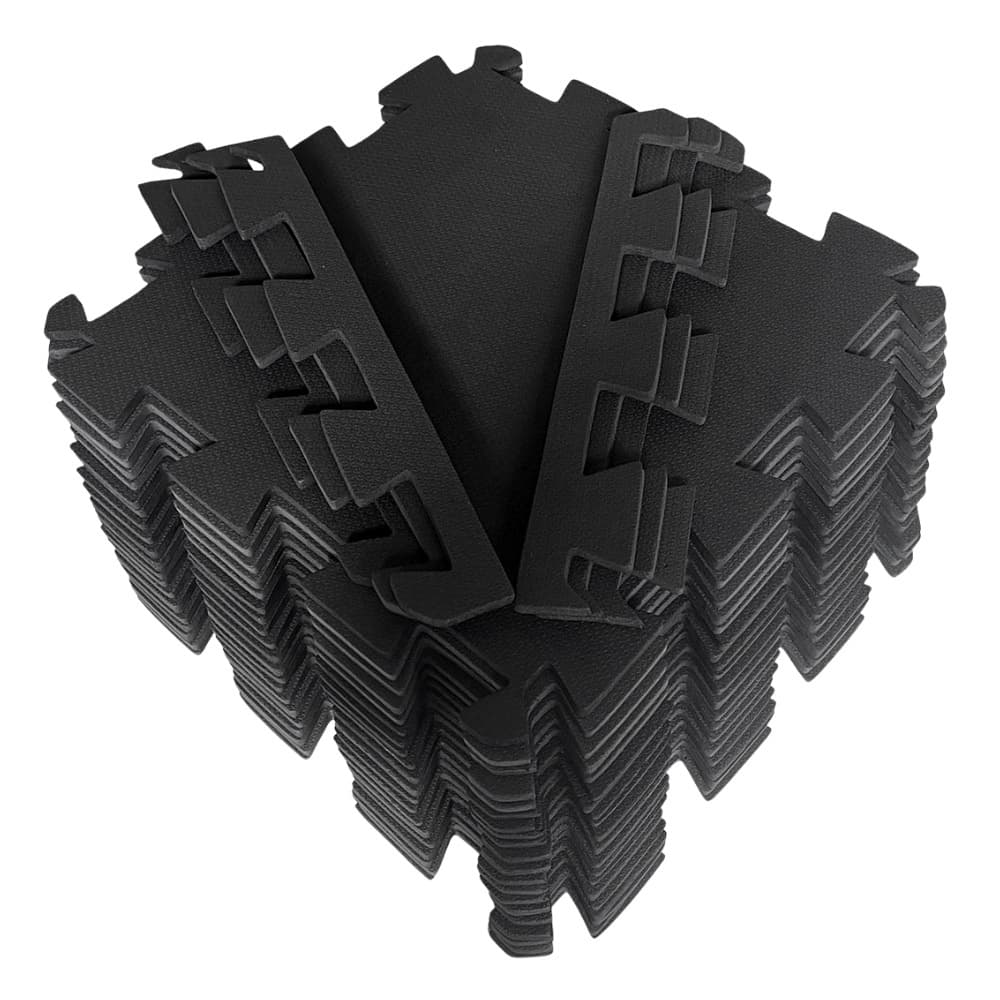 Kit 10 Tatames 50x50 10mm - Preto Economico