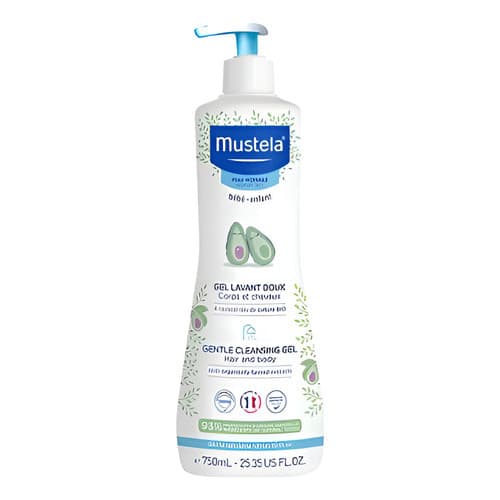 Mustela 750 Ml Gel Lavante Bebê Corpo E Cabelo Orgânico