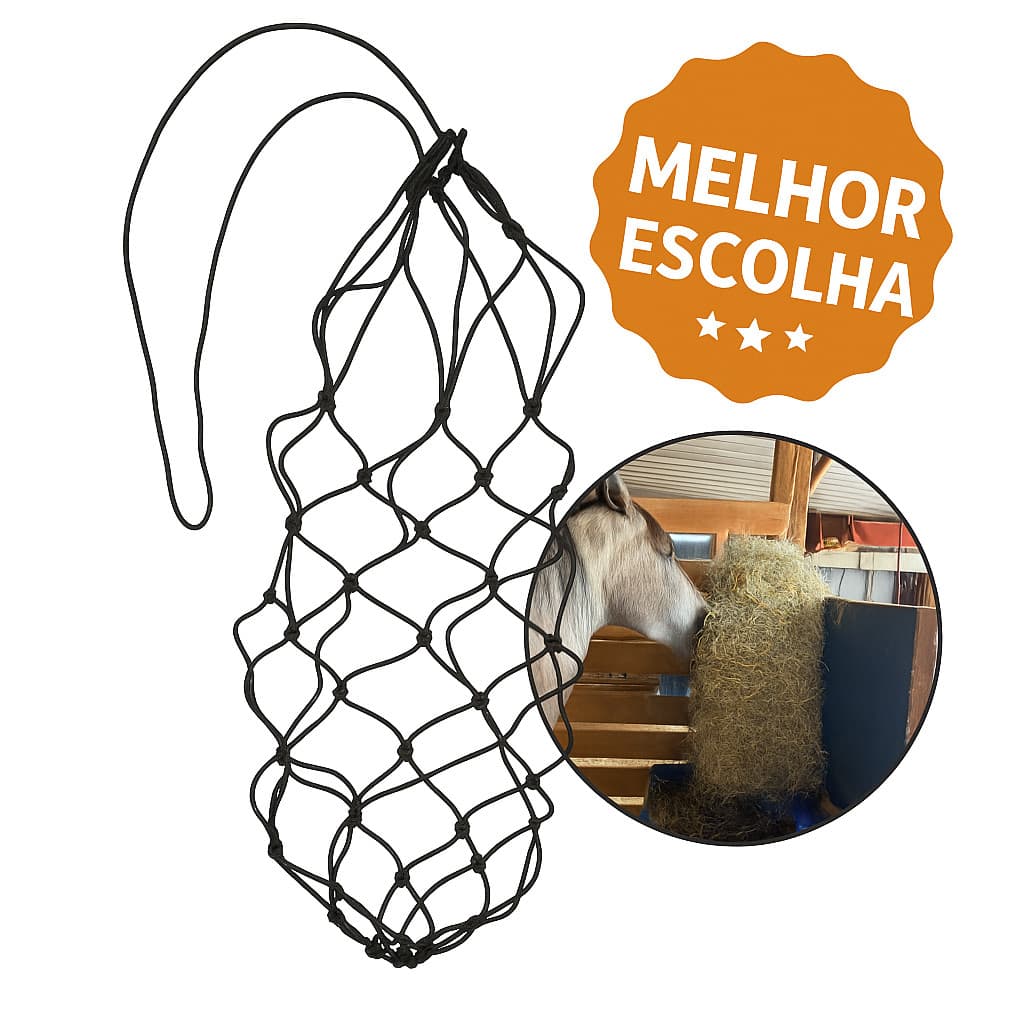 Porta Feno Rede Cavalo Corda Polipropileno Resistente. ótimo preço