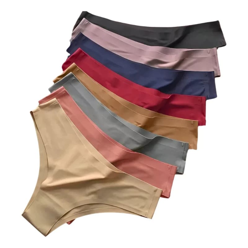 Kit 5 Calcinhas Sem costura Tanga corte a Laser Não Marca na Roupa Invisível Academia Justo Conforto