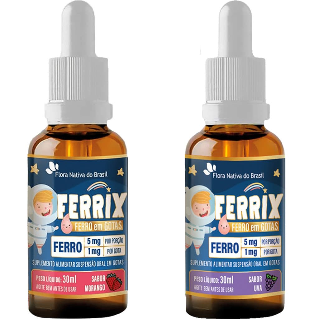 Ferrix Infantil 30ml Ferro Em Gotas Flora Nativa