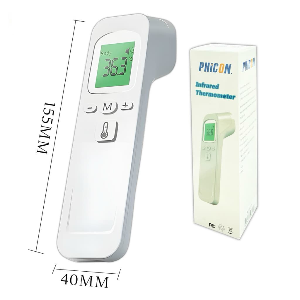 Termômetro Digital Infravermelho Sem Contato – Medição Precisa para Bebês e Adultos LCD/ Pratico