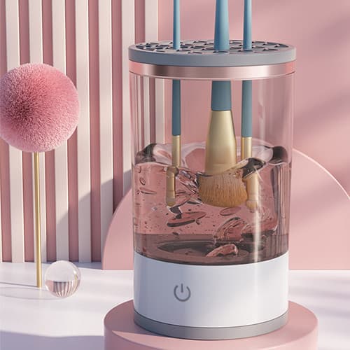 Limpador Elétrico de Pincel de Maquiagem Máquina de Limpar Make Portatil