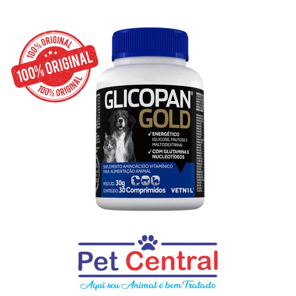 Glicopan Gold 30 Comprimidos Vetnil
