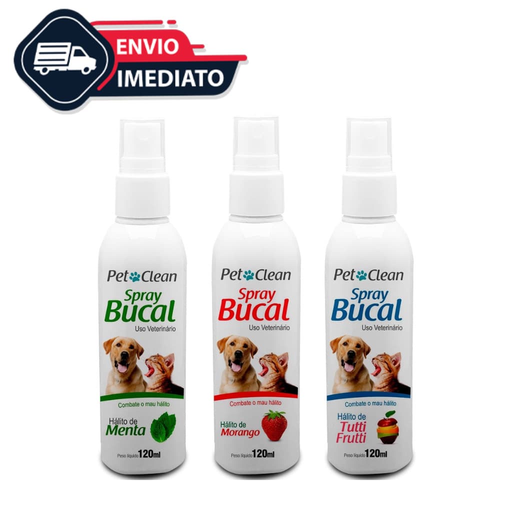 Spray Bucal para Cachorro e Gato Pet Clean