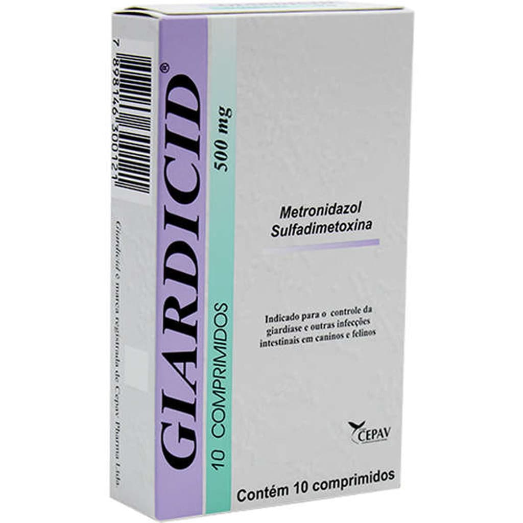 Giardicid 500 mg Cepav - 10 Comprimidos