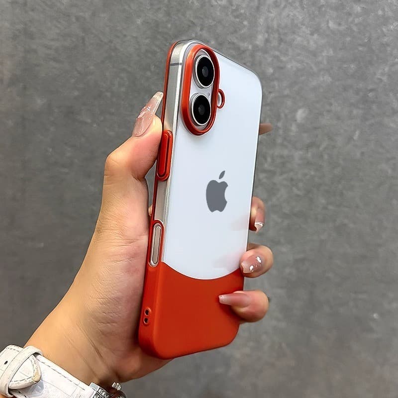 Adequado para Apple 16 caso de telefone alta transparente cor correspondência desmontagem iPhone16promax caso duro 15 High-End sentir 14 simples