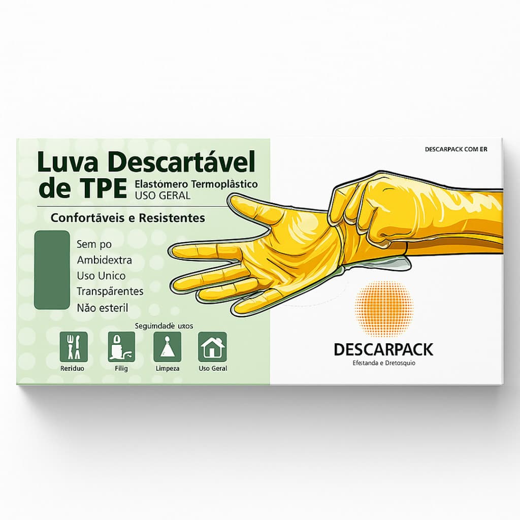 Luva VinilFlex TPE Descarpack - P ao G