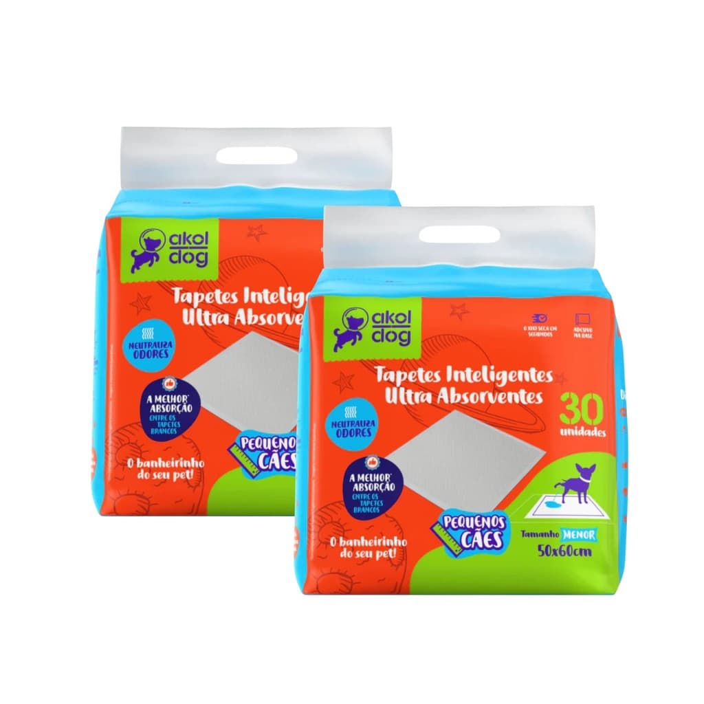 Tapete Higienico Pet Akol Dog 50x60 Com 60un