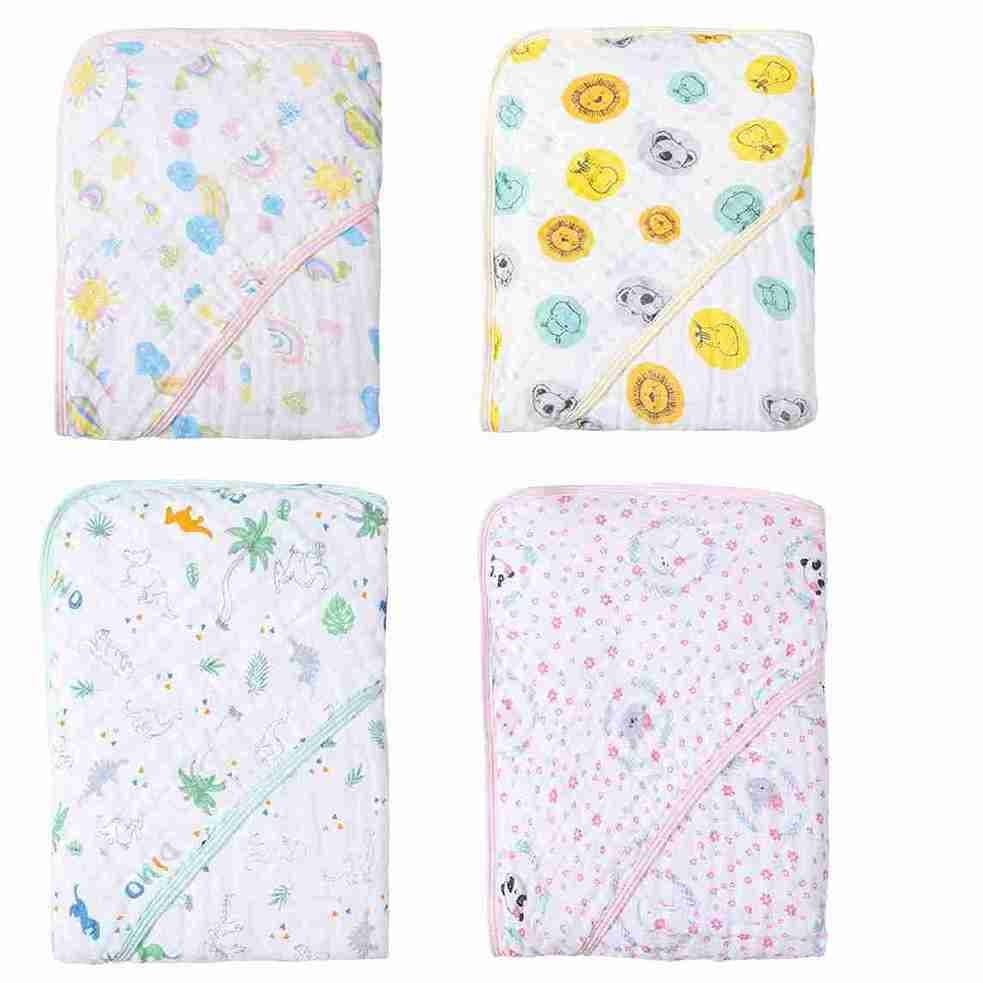 Toalha De Banho Soft com Capuz Estampada 80CmX80Cm Karinho Papi Toalha de banho infantil