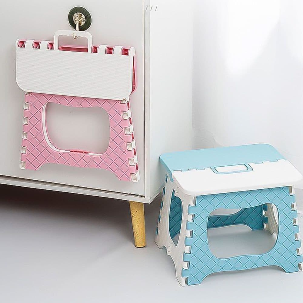 Banqueta Infantil Dobravél Compacta Portatil Para Casa Escola E Viagens