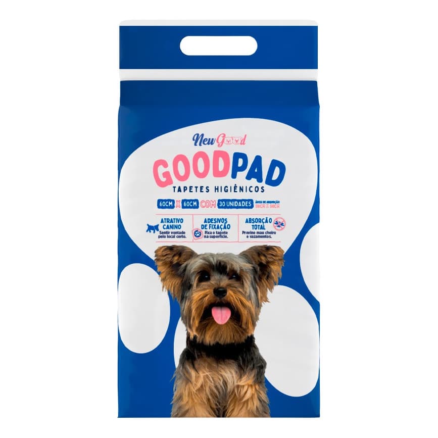 Tapete Higienico Good Pad 60x60 Cm Com 30un