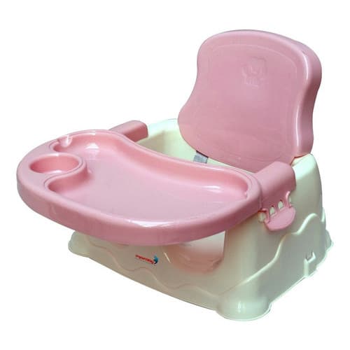 Cadeirinha Alimentação Portátil Booster Elevatória Rosa Com Bandeja Refeição Infantil Kids Importway