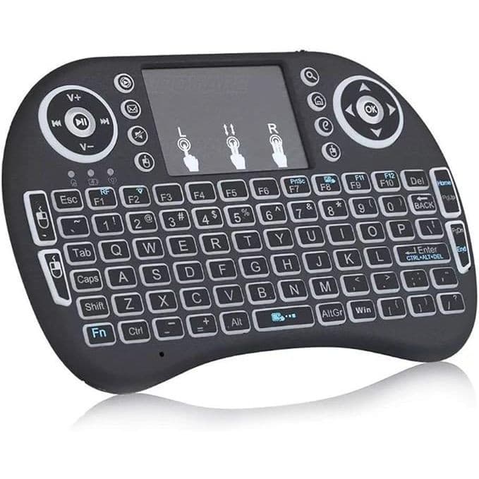 Mini Teclado Controle Sem Fio P/ Tv Smart Tv Box Pc Novo