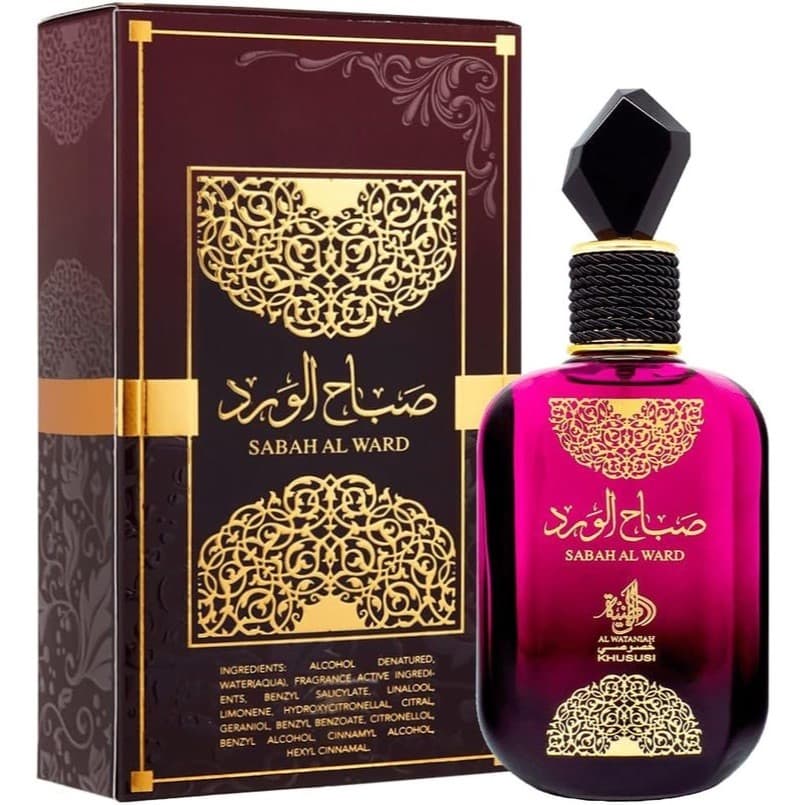 Perfume Árabe Sabah Al Ward Al Wataniah - 100ml Premium