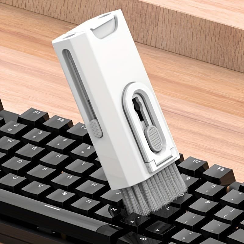 Escova de limpeza de teclado 8 em 1 multifuncional portátil para computador