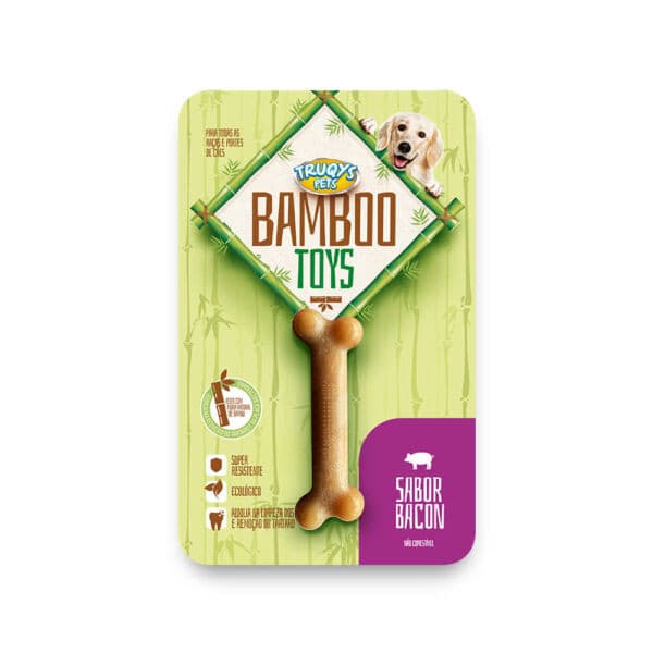 Osso Mordedor Cães Bamboo I Pequeno Pet