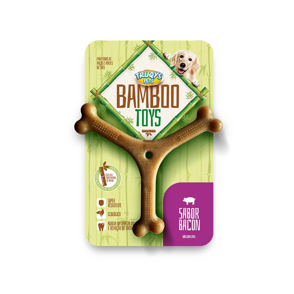 Osso Mordedor Bamboo Y Pequeno Cães Pet