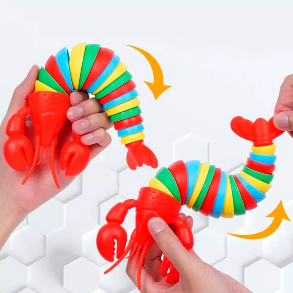 Fidget Toy 3D Articulado – Slug, Lagosta, Lagarta, Lesma Anti-Stress Sensorial