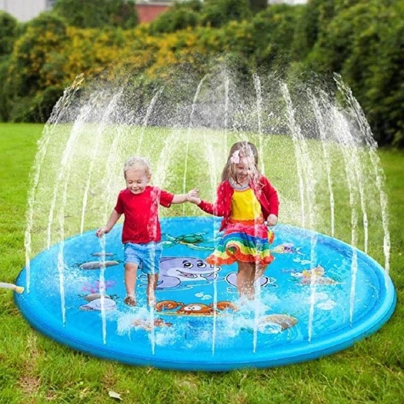 Piscina Tapete Chafariz Azul Infantil Pet Envio Rápido 170cm