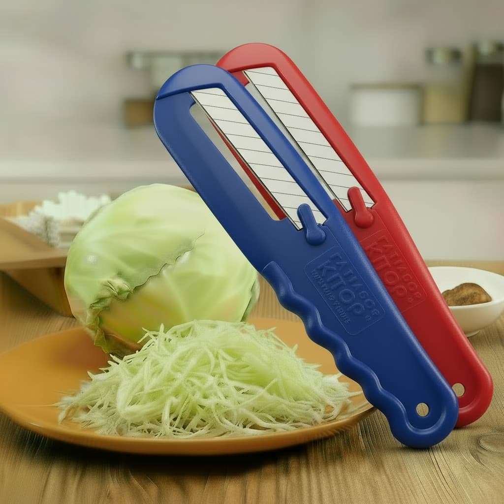 Kit 2 Fatiadores para Couve e Legumes Fácil de Usar