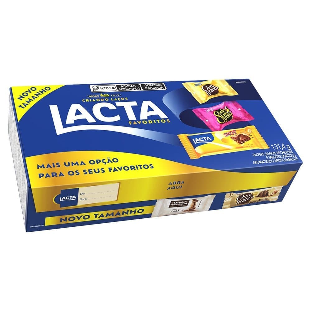 Caixa Chocolate Lacta Favoritos Sortidos 131,4g