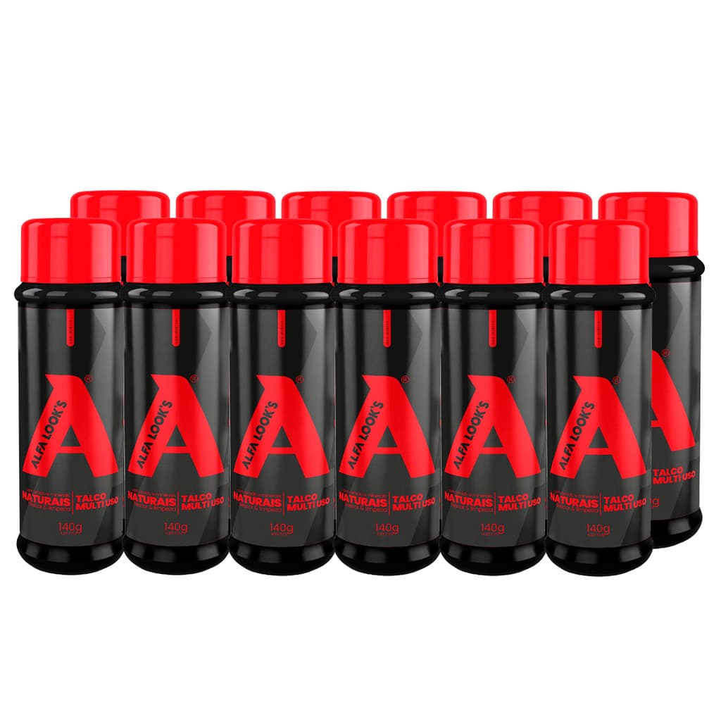Kit 12 Un Talco 140Gr - Alfa Look'S