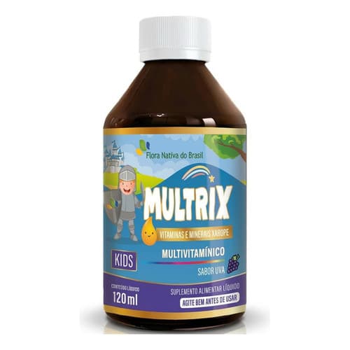 Multrix Multivitamínico Sabor Uva 120ml Flora Nativa